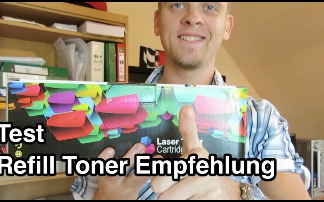 Historischer Nanokultur-Test einer Refill-Tonerkartusche mit sichtbarer Verpackung
