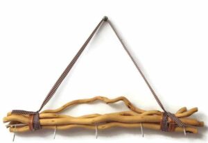 Deko Zweige Weidenhaken in Beige