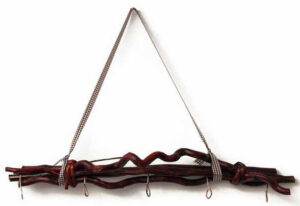 Deko Zweige Weidenhaken in Braun