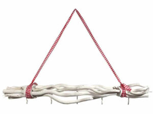 Deko Zweige Weidenhaken in Weiß