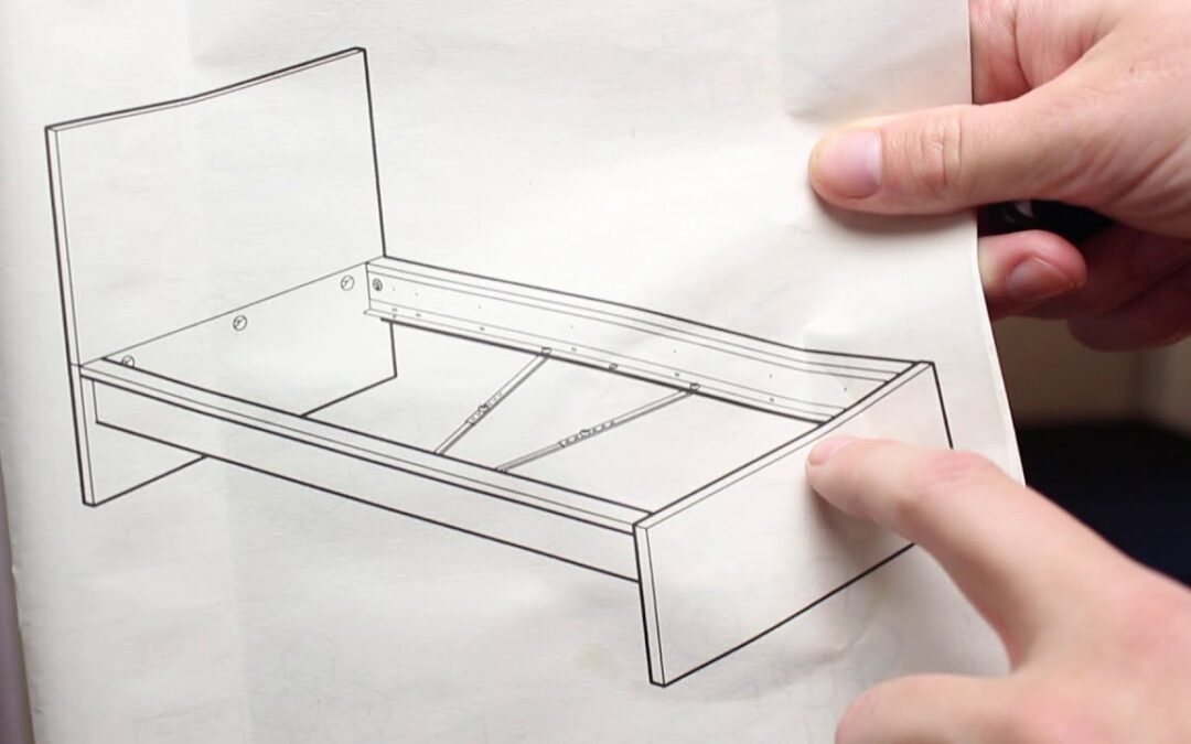 Historische Nanokultur-Videoansicht der Aufbauzeichnung des getesteten IKEA-Malm-Bettgestells