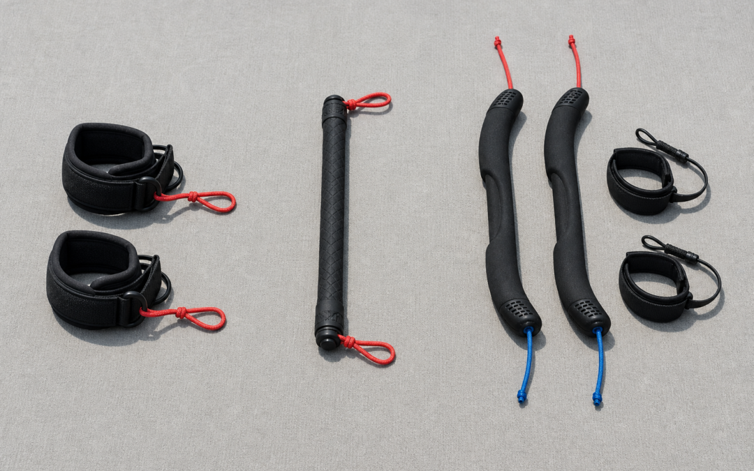Vergleich von gepolsterten Lenkschlaufen, Zweileiner-Controlbar und zwei Quad Handles
